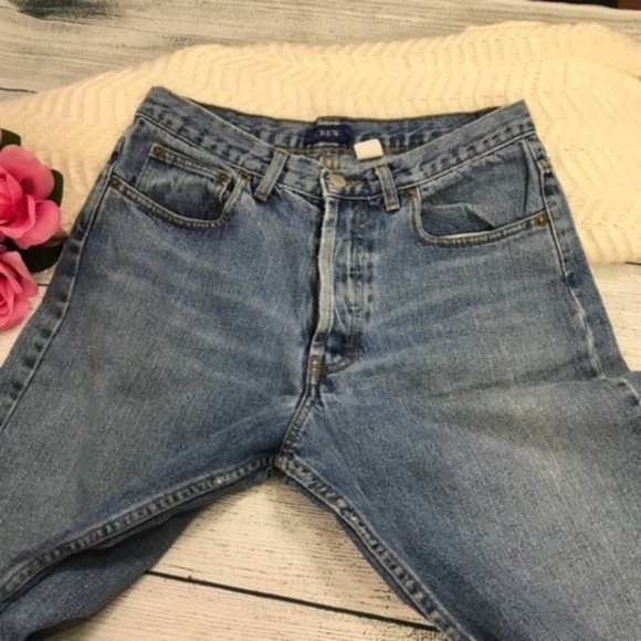 J. Crew Vintage High Waist Jeans Made in USA 100% Cotton Size 31 ins 31” - Picture 4 of 8